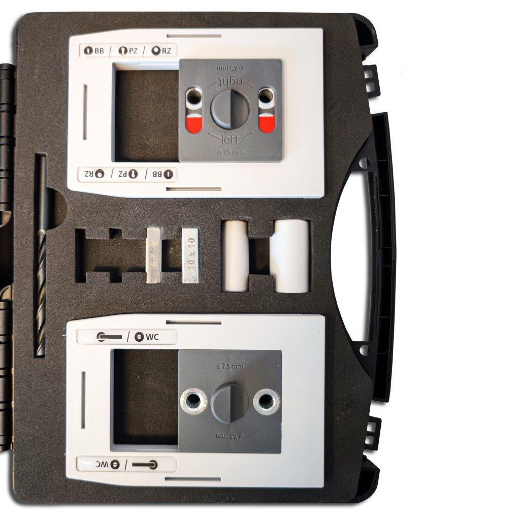 Kreiller Bohrschablonenset by Qolibri  für Rosettengarnituren Bohrschablone