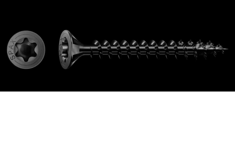SPAX Universalschraube Schwarz BLAX