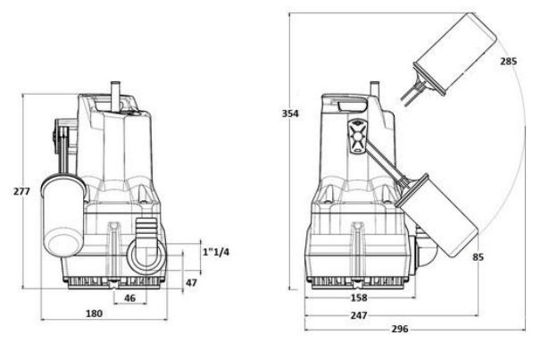 DAB NOVA 300 MA Tauchpumpe Schmutzwasser Pumpe