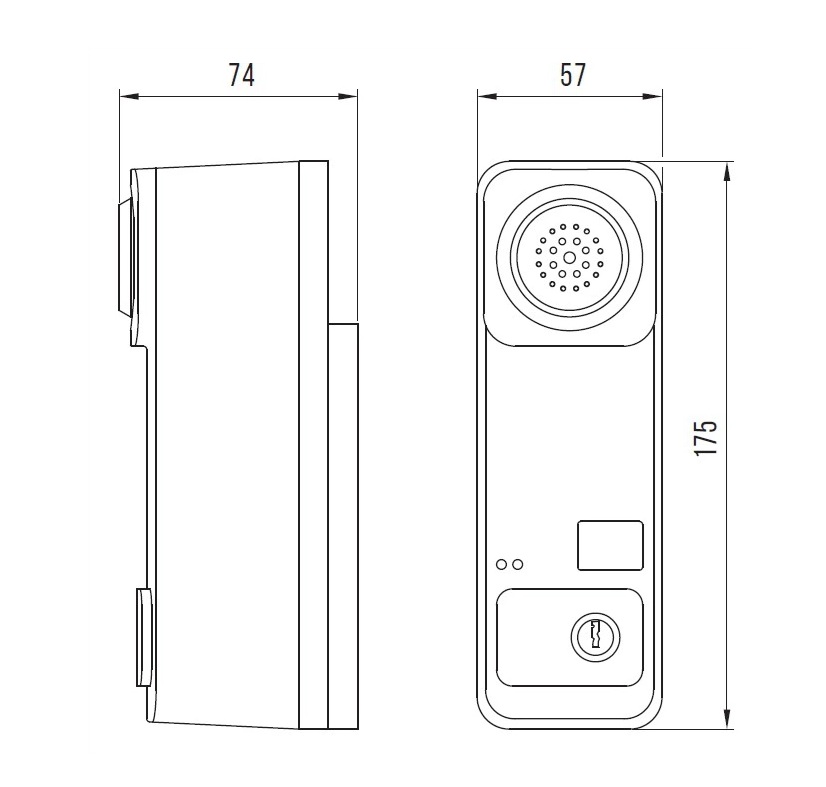 DENI Türwächter EXIT, RAL 6029 minzgrün, Nr. 2.3100100