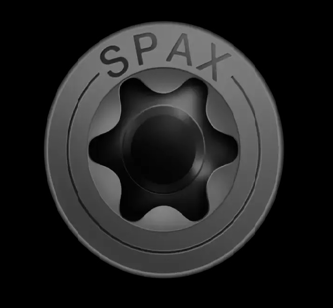 SPAX Universalschraube Schwarz BLAX