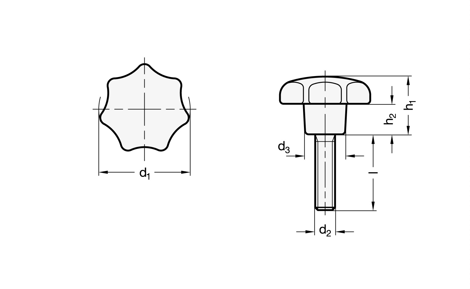 Sterngriffschraube GN 6336.4