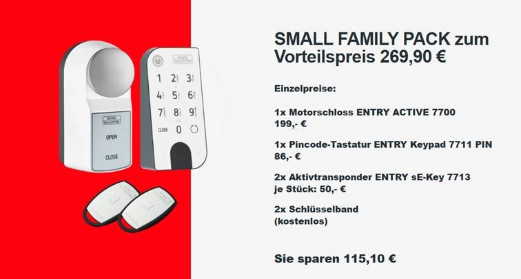 BURG-WÄCHTER ENTRY ACTIVE FAMILY PACK SMALL