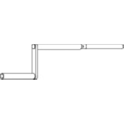 Bedienungskurbel 23859 400mm starr