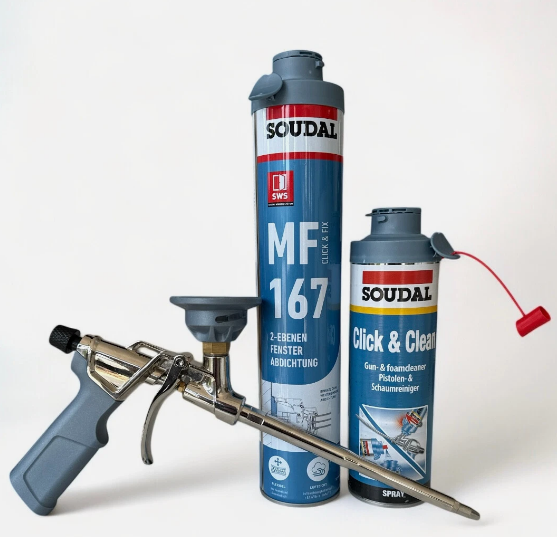 Soudal MF 167 Click & Fix Füll und Dämmstoff SET