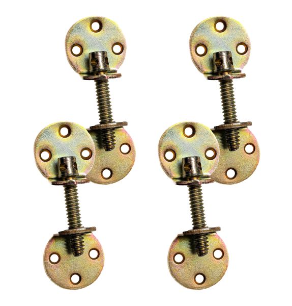 Hamburger Schrankverbinder YUNO gelb verzinkt Eckverbinder Korpusverbinder