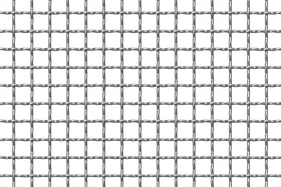 Wellengitter aus Stahl S 235 JRG roh MW 11 x 11 x 2 mm 1000 x 2000 mm