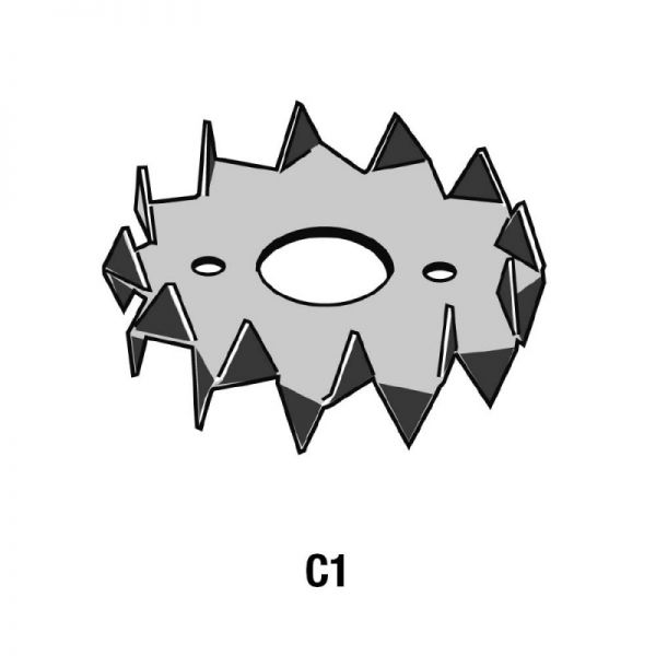 Bulldog-Holzverbinder Typ C1, Zweinseitig, feuerverzinkt