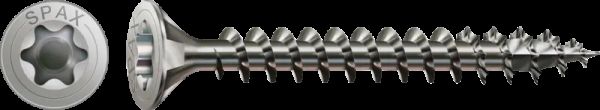 SPAX Edelstahlschraube Vollgewinde Senkkopf T-STAR plus 4CUT rostfrei A2 5,0