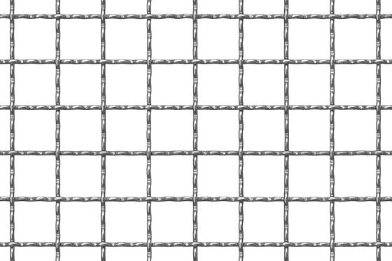 Wellengitter aus Edelstahl - 1.4301 MW 21 x 21 x 2,5 mm 1000 x 2000 mm