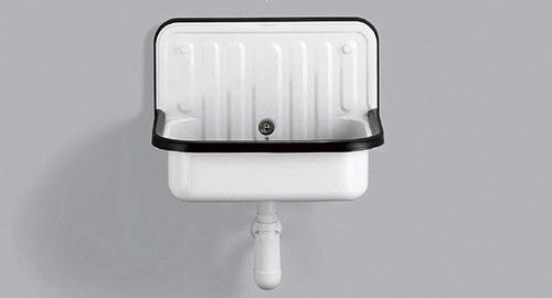 ALAPE Stahl Ausgussbecken Becken Waschbecken Email CONTRA 505