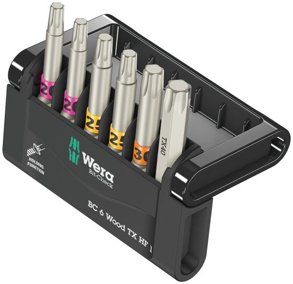 Wera Bit-Check 6 wood TX HF 1 Nr. 05056470001, 867/4 TORX HF